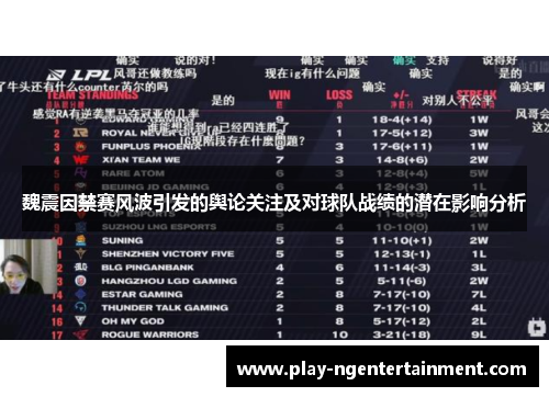 魏震因禁赛风波引发的舆论关注及对球队战绩的潜在影响分析